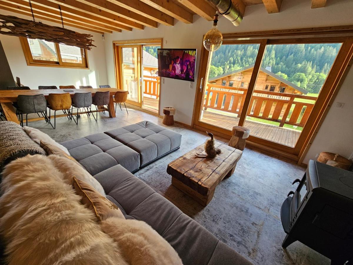 Demi-Chalet Vadel La Panthiaz 15 Pers 5 Chambres Abondance エクステリア 写真