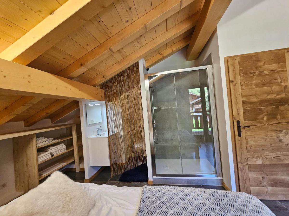 Demi-Chalet Vadel La Panthiaz 15 Pers 5 Chambres Abondance エクステリア 写真