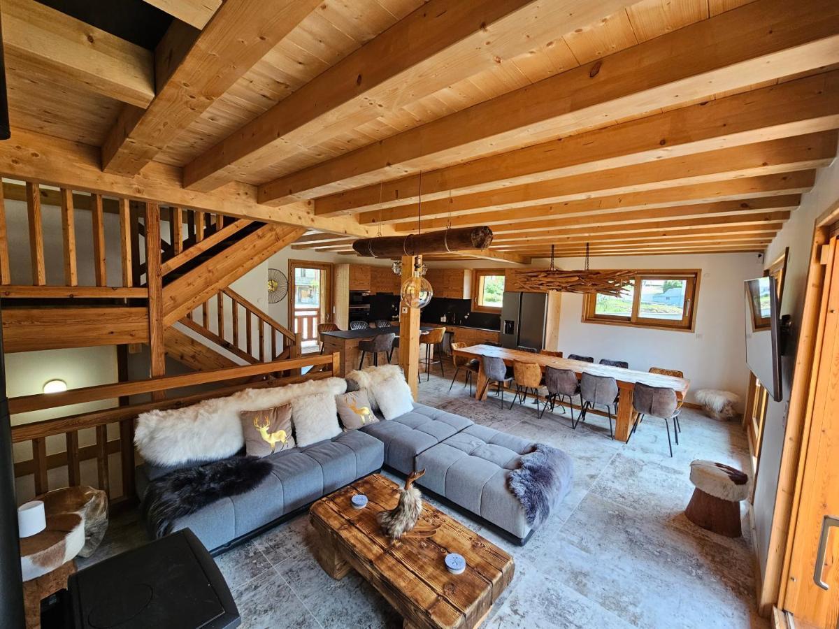 Demi-Chalet Vadel La Panthiaz 15 Pers 5 Chambres Abondance エクステリア 写真