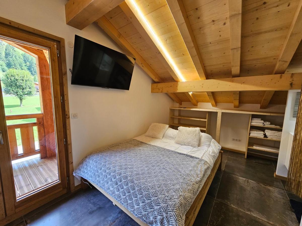 Demi-Chalet Vadel La Panthiaz 15 Pers 5 Chambres Abondance エクステリア 写真