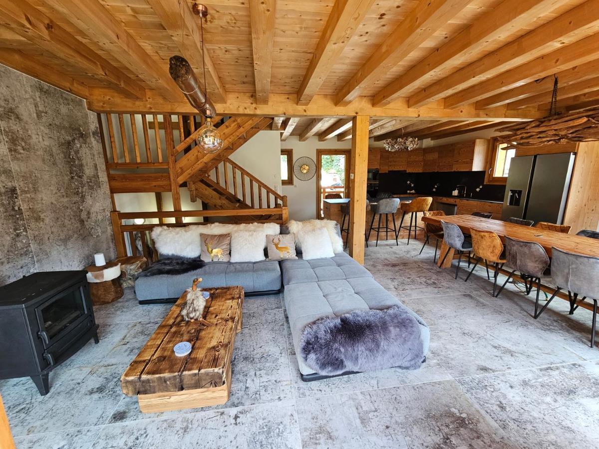 Demi-Chalet Vadel La Panthiaz 15 Pers 5 Chambres Abondance エクステリア 写真