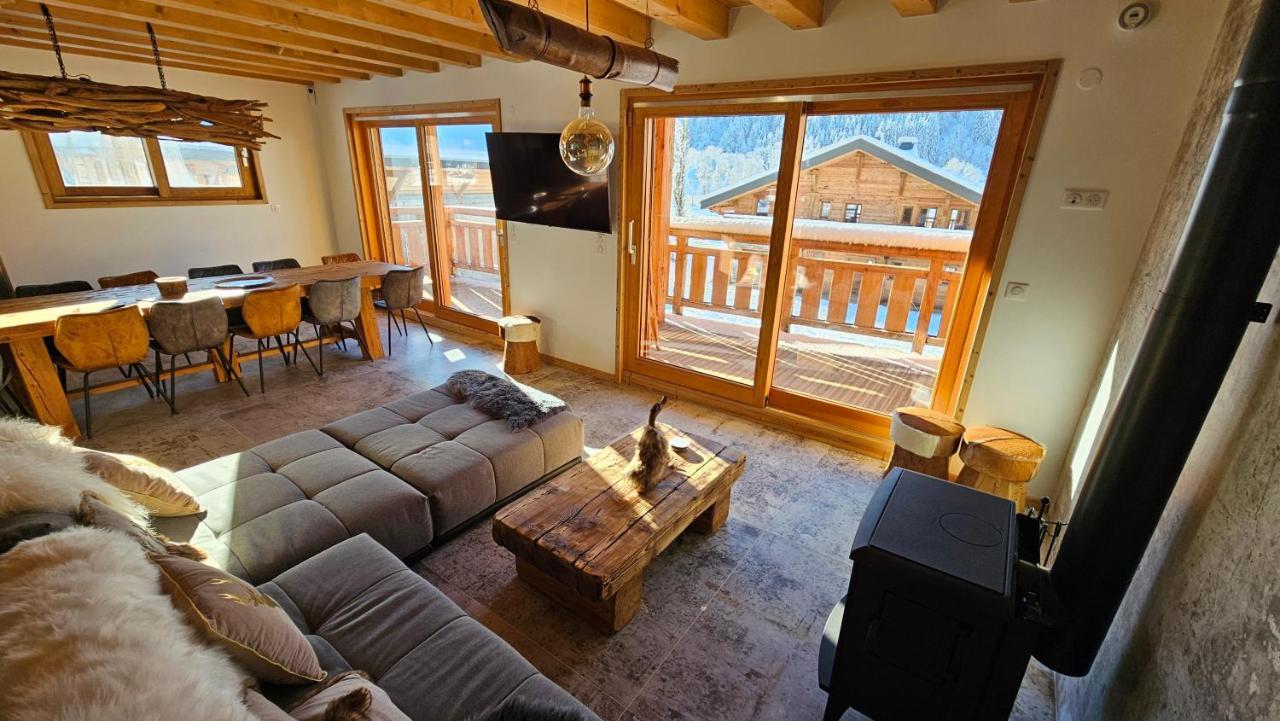 Demi-Chalet Vadel La Panthiaz 15 Pers 5 Chambres Abondance エクステリア 写真
