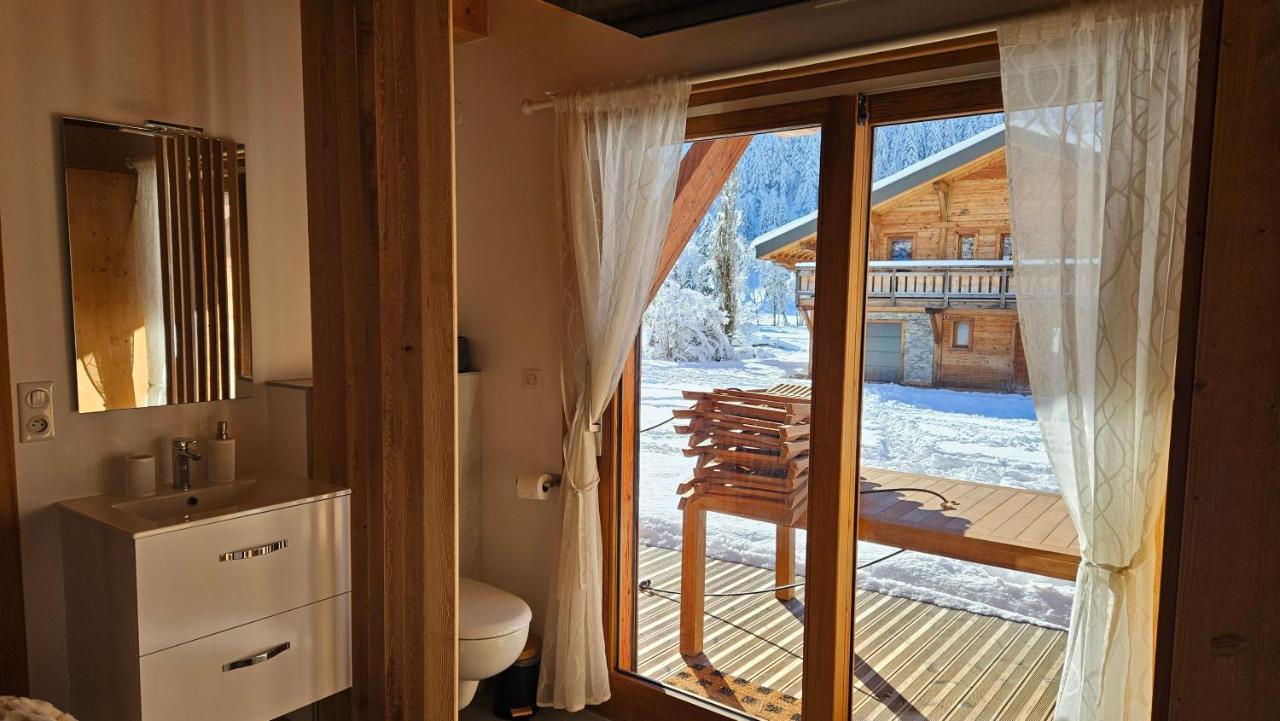 Demi-Chalet Vadel La Panthiaz 15 Pers 5 Chambres Abondance エクステリア 写真