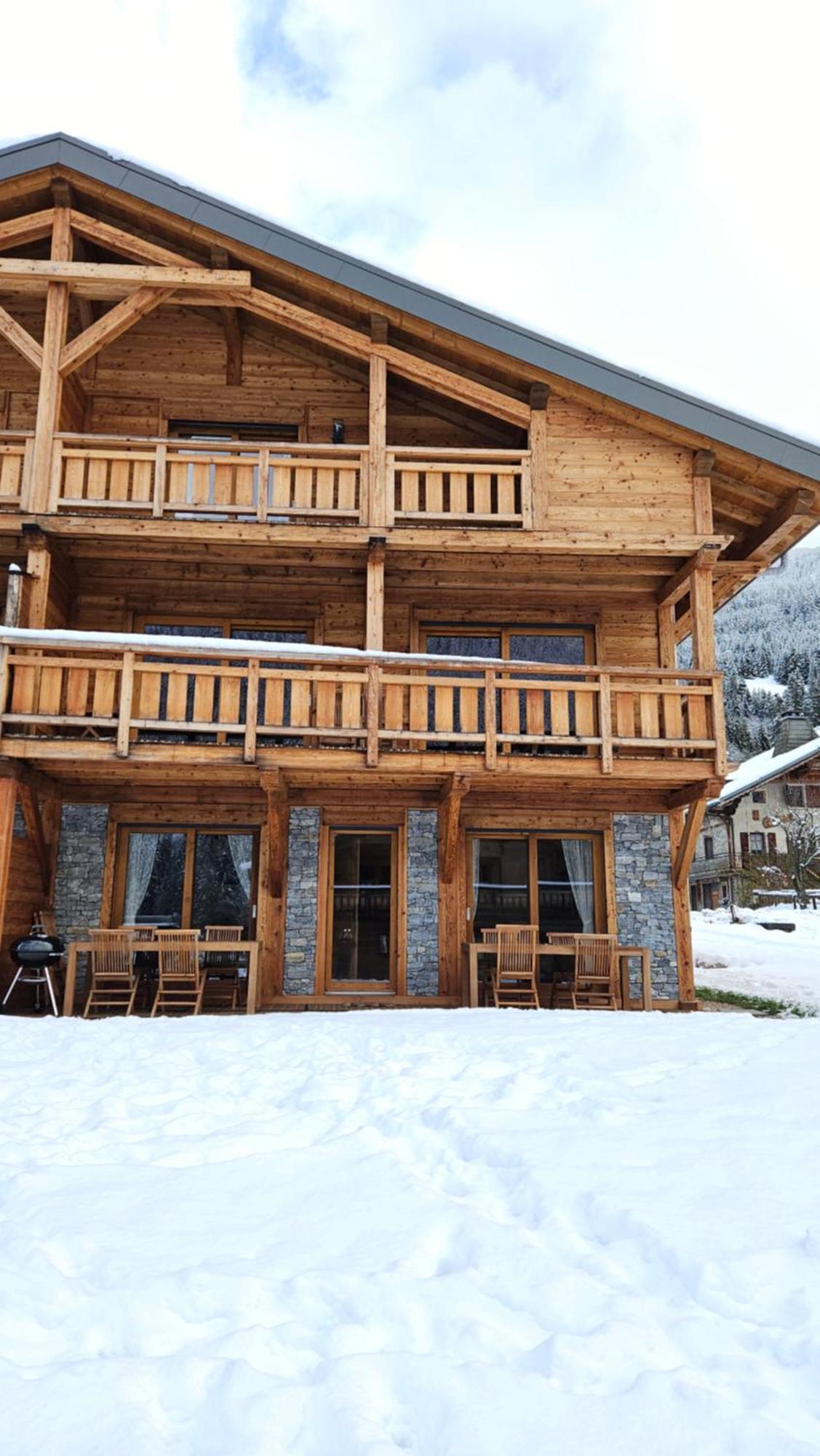 Demi-Chalet Vadel La Panthiaz 15 Pers 5 Chambres Abondance エクステリア 写真