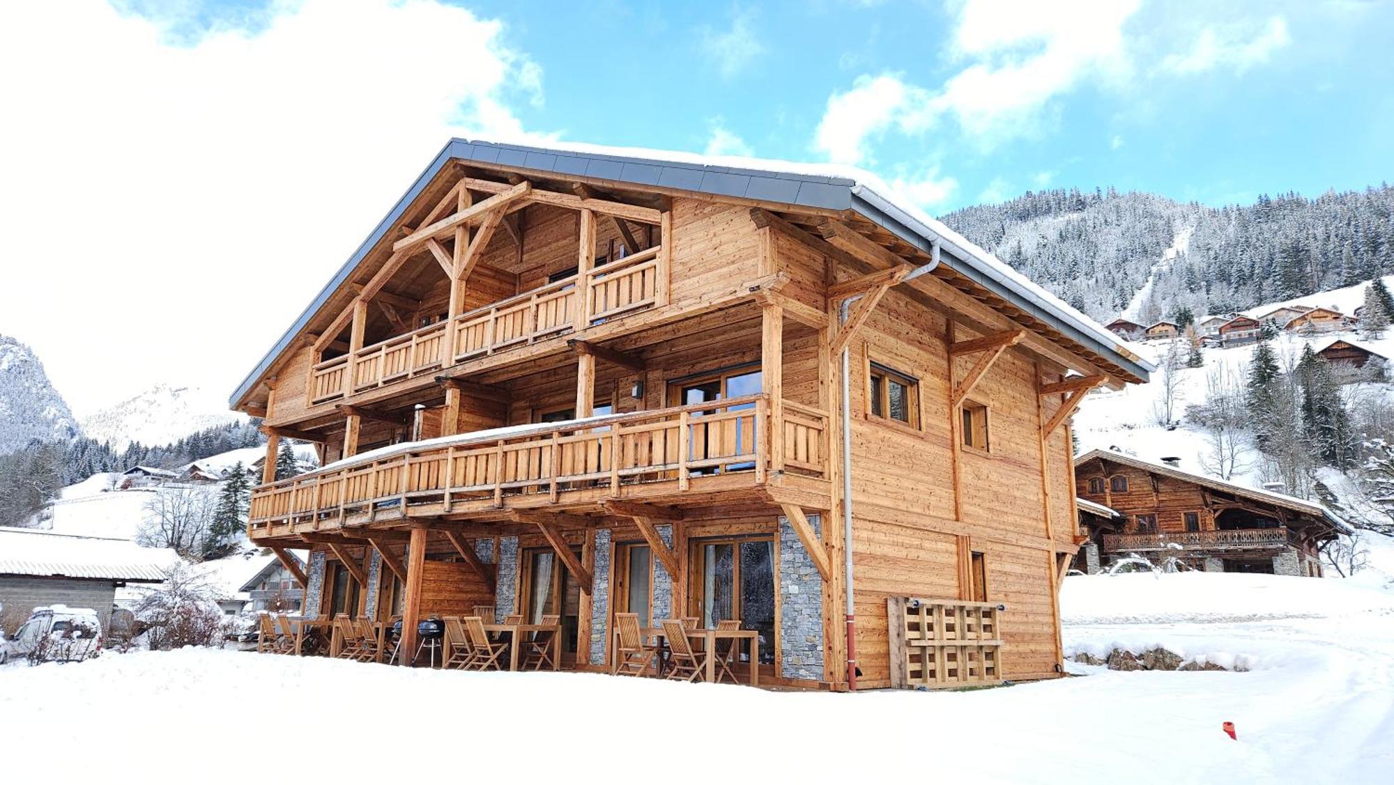 Demi-Chalet Vadel La Panthiaz 15 Pers 5 Chambres Abondance エクステリア 写真