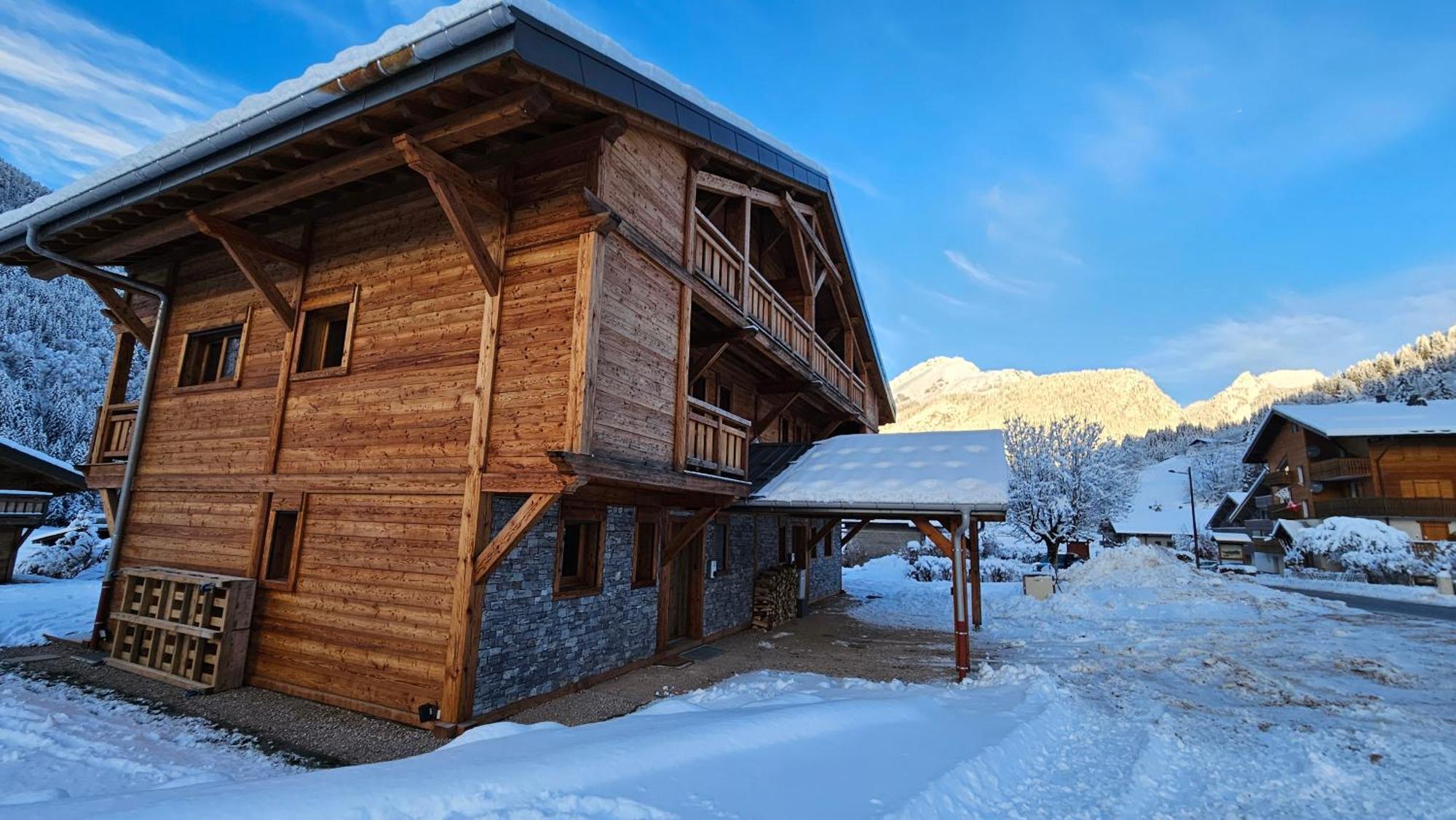 Demi-Chalet Vadel La Panthiaz 15 Pers 5 Chambres Abondance エクステリア 写真