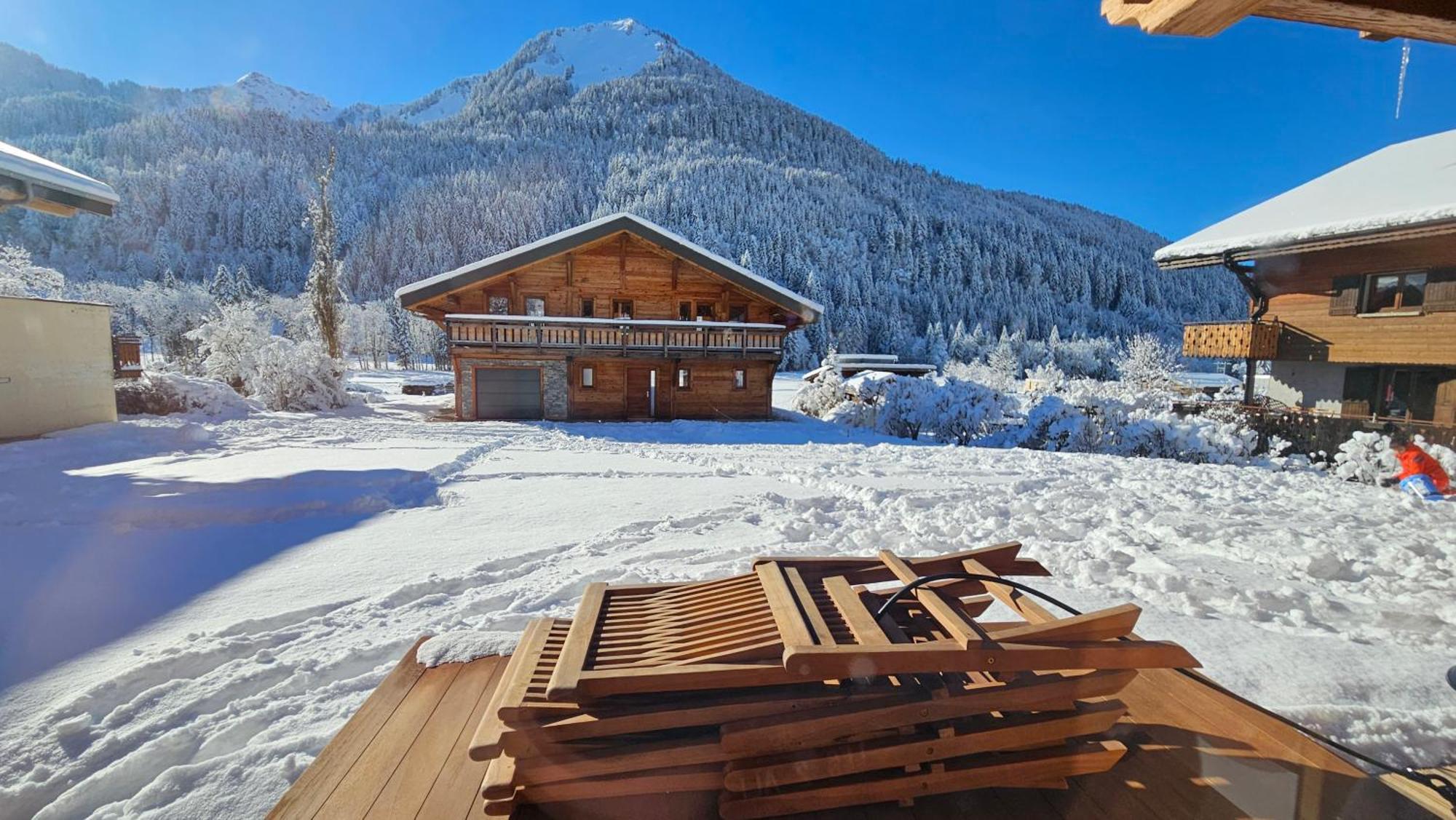 Demi-Chalet Vadel La Panthiaz 15 Pers 5 Chambres Abondance エクステリア 写真