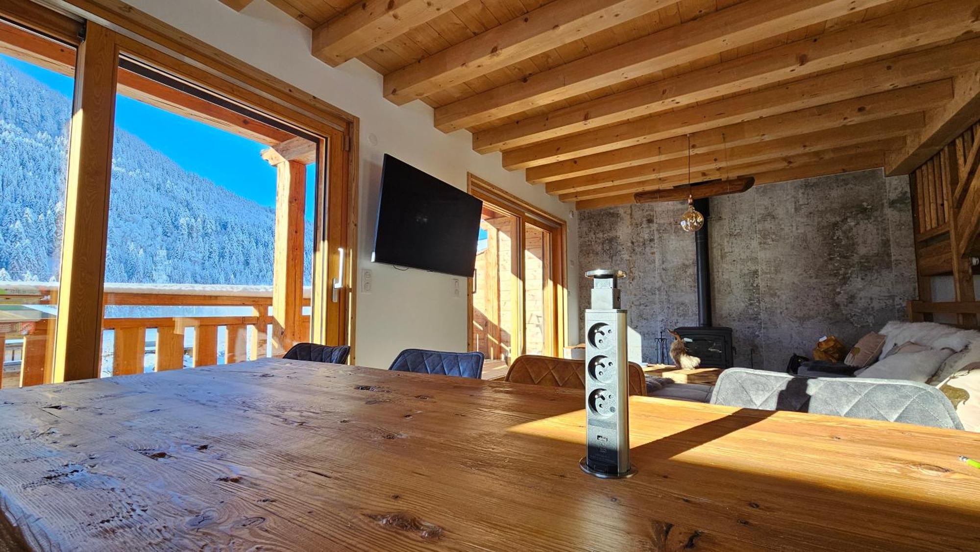 Demi-Chalet Vadel La Panthiaz 15 Pers 5 Chambres Abondance エクステリア 写真