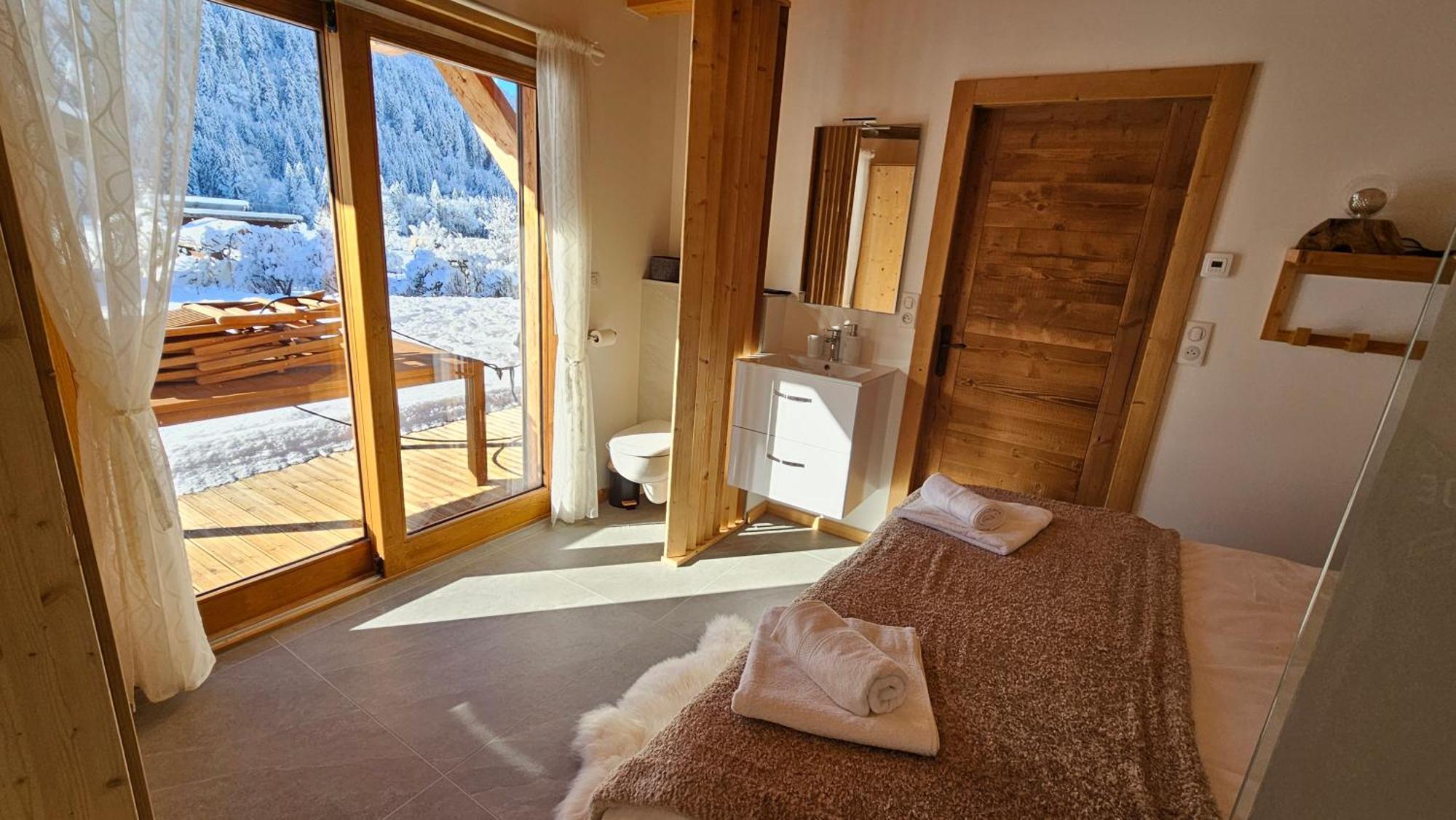 Demi-Chalet Vadel La Panthiaz 15 Pers 5 Chambres Abondance エクステリア 写真